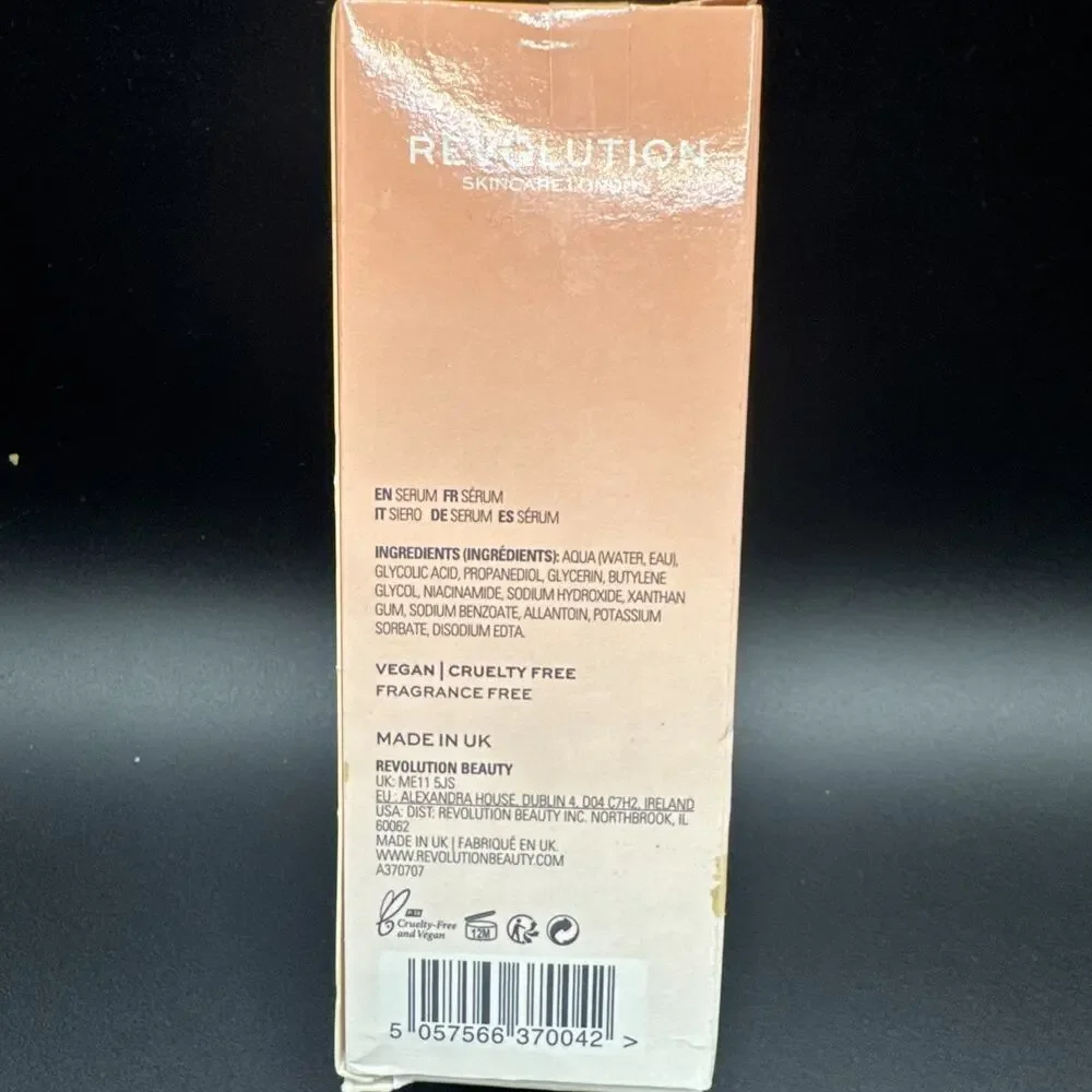 Revolution Skincare 10% Glycolic Acid Serum, 1.01 fl oz NEW